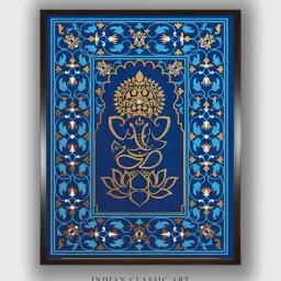 Indian Classic Art Multicolor Canvas Abstract Wall Art-image-18