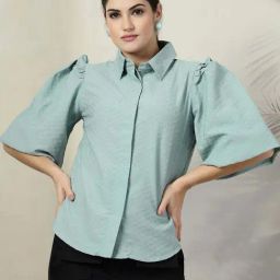 Melon By plusS Blue Plain Shirt-image-17