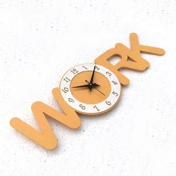 OLIVE TREE Brown & Purple Printed Traditional Wall Clock-image-9