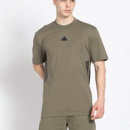 adidas Olive Loose Fit Future Icons Sports T-Shirt-image-1