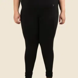 twin birds Twinbirds Black Cotton Skinny Leggings-picture-41