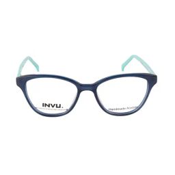 INVU A4021B Blue Full Rim Cat Eye Frame-image-54