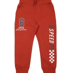 Plum Tree Kids Red Printed Joggers-image-61
