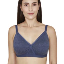 Rosaline by Zivame Blue Half Coverage Bra-image-80