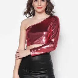 Sera Red Fitted Top-image-17