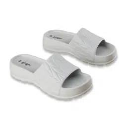 Ginger by Lifestyle Women's Grey Slides image 5
