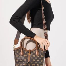 Styli Brown Printed Handbag-25