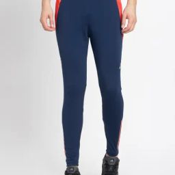 Adidas Blue 100% Polyester Slim Printed  Track Pant-7