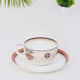 Fabindia Home Jodha Multicolor Ceramic Cup & Saucer Set-37