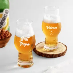Personalized Cheers To Dad Beer Glass - Set Of 2-5