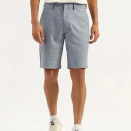 United Colors of Benetton Blue Solid Shorts-image-89