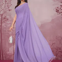 DHRUTI CREATION Polka Dot Pure Georgette Saree image 4