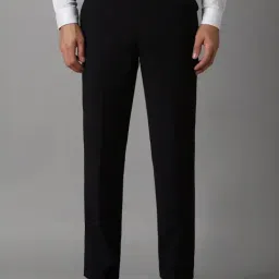 Louis Philippe Black Slim Fit Trousers-picture-16