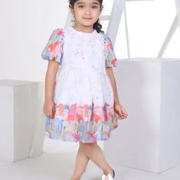 Peppermint Kids Multicolor Printed Dress-picture-15