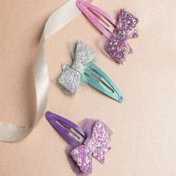 Jewelz Vibrant Bow Shape Alligator Clips for Kids ¿ Pack of 3-26