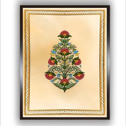 Indian Classic Art Multicolor Canvas Abstract Wall Art image 2