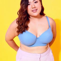 Clovia Powder Blue Full Coverage Under-Wired T-Shirt Bra-31