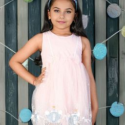 Kids On Board Net Fit & Flare Dress-14