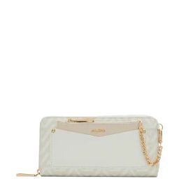 Aldo White & Beige Printed Wallet For Women-image-41