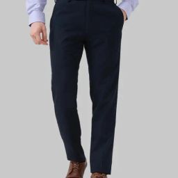 Raymond Blue Slim Fit Trousers-image-46