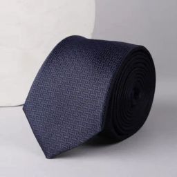 Allen Solly Navy Embroidered Tie-image-56