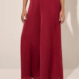 Vark by Westside Maroon Palazzos-image-4