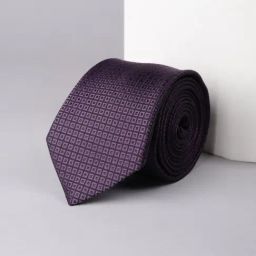 Allen Solly Purple Embroidered Tie-image-68