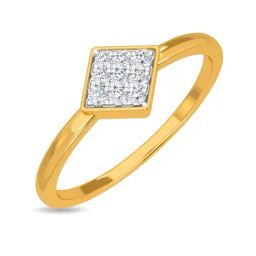 Kisna Diamond & Gold Jewellery Kiefer 14k (585) Diamond & Gold Ring For Women-picture-5