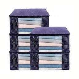 ANKIT INTERNATIONAL Blue Set of 5 Super Strong Multi-Utility Organisers-24
