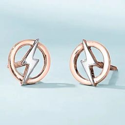 P.N.Gadgil Jewellers Thunder Glint 18kt Rose Gold Stud Gold Earring For Woman-image-32