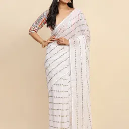 Suha Embellished Sequinned Saree-18