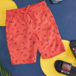 Pantaloons Junior Coral Printed Cotton Regular Fit Shorts-image-40