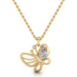 SHINE ETERNAL Lab Grown Diamond 18k (750) Yellow Gold Pendants for Women-image-49