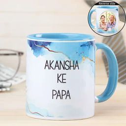 FNP Multicolor Ceramic Personalised White Mug for Dad (325 ml)-16