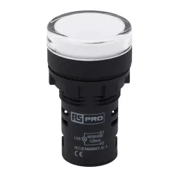 RS PRO LED Pilot Light Panel Mount White 22 mm Cutout IP65 Round 110 V AC, 7637924-image-52