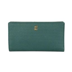 Baggit Green Textured Small Bi-Fold Wallet for Women-image-58