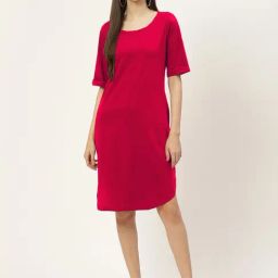 BRINNS Fuchsia Midi Dress-37