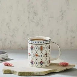 Fabindia Home Ramya Multicolor Ceramic Mug (270ml)-image-87