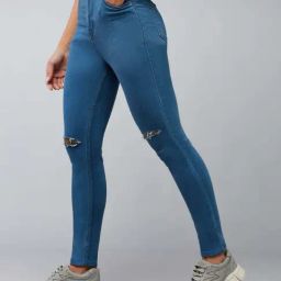 Dolce Crudo Blue Skinny Distressed Jeans-picture-34