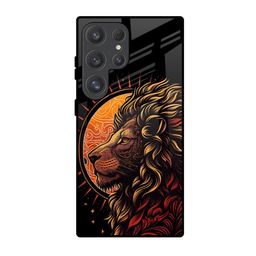 QRIOH Sun Faced Lion Printed Samsung Galaxy S25 Ultra 5G Silicone Back Case-image-73