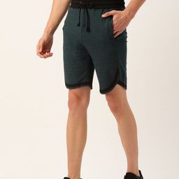 ARISE Men Teal Green Solid Shorts-image-57