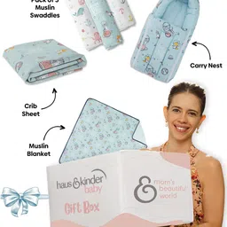 haus & kinder Set Of 6 Printed Baby Bed Set-image-18