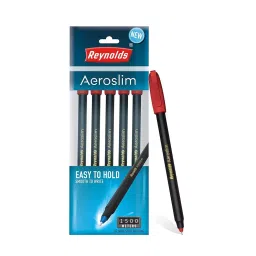 Reynolds 0.7 mm Aeroslim Ball Pen Red (Set of 5)-image-58