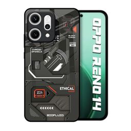 QRIOH Tech Aesthetics Printed Impact Resistant Oppo Reno14 5G Silicone Back Case-picture-39