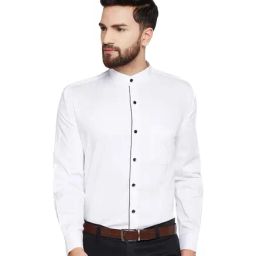 Hancock White Slim Fit Shirt-image-69