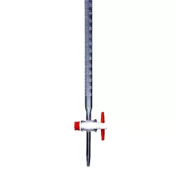 RELIGLAS 25 ml A Class Accuracy Burettes Straight Bore PTFE key Stopcock, 01.017.13-15