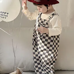 LULU & SKY Infant Boys Printed Dungaree With T-Shirt-image-50