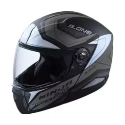 Studds NINJA ELITE SUPER D4 DECOR Black (560 mm) Small Full Face Flip-Up Helmet, D4 BLACK N4-picture-1