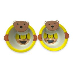 FunBlast Bamboo Fibre Feeding Bowl Animal Print - (Pack of 2 Pcs) (Multicolor)-picture-13