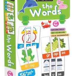 Hello Friend Books Little Genius Puzzles and Games: The Words- Play and Learn First Words with 56 Fun and Colourful Puzzle Pieces-55